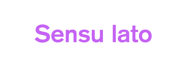 Sensu lato